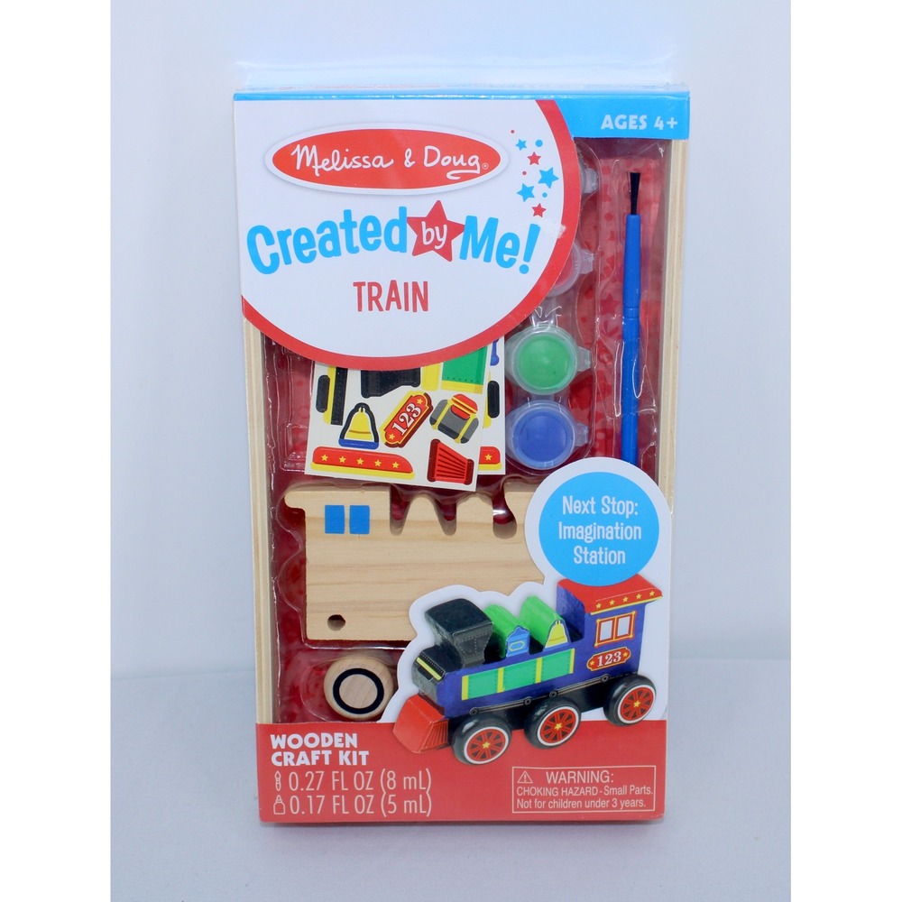 Melissa & Doug Created By Me! Train Wooden Craft Kit Ages 4+